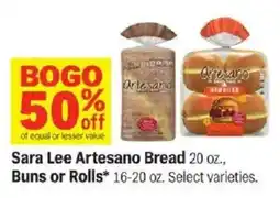 Meijer Sara Lee Artesano Bread offer
