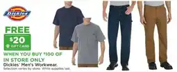 Mills Fleet Farm Dickies Men's Workwear offer