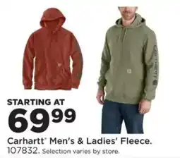 Mills Fleet Farm Carhartt Men's & Ladies' Fleece offer