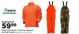Mills Fleet Farm Mount'n Prairie Hunting Apparel offer