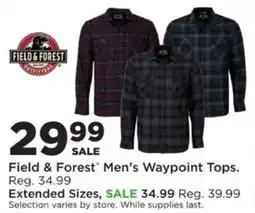 Mills Fleet Farm Field & Forest Men's Waypoint Tops offer