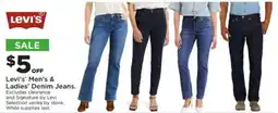 Mills Fleet Farm Levi's Men's & Ladies' Denim Jeans offer