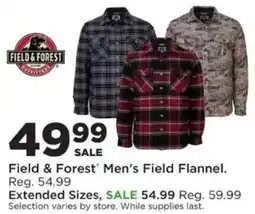 Mills Fleet Farm Field & Forest Men's Field Flannel offer