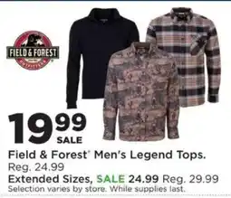Mills Fleet Farm Field & Forest Men's Legend Tops offer
