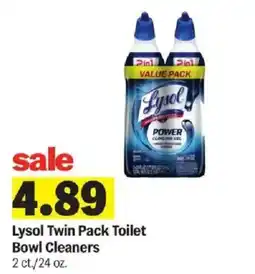 Meijer Lysol twin pack toilet bowl cleaners offer