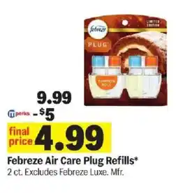 Meijer Febreze air care plug refills offer