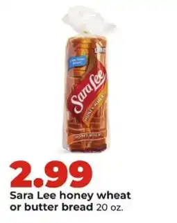 Hy-Vee Sara Lee honey wheat or butter bread offer