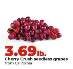 Hy-Vee Cherry Crush seedless grapes offer