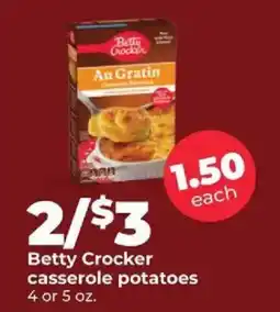 Hy-Vee Betty Crocker casserole potatoes offer
