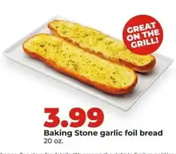 Hy-Vee Baking Stone garlic foil bread offer