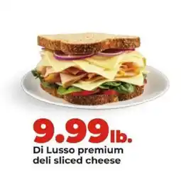 Hy-Vee Di Lusso premium deli sliced cheese offer