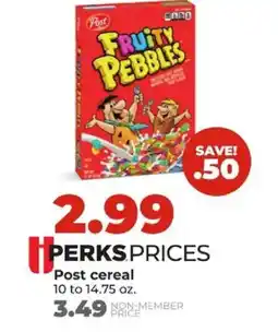 Hy-Vee Post fruity pebbles offer