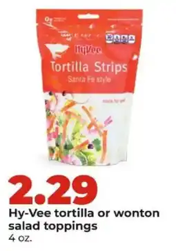 Hy-Vee Hy-Vee tortilla or wonton salad toppings offer