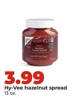 Hy-Vee Hy-Vee hazelnut spread offer
