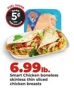 Hy-Vee Smart Chicken boneless skinless thin sliced chicken breasts offer