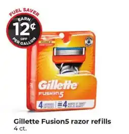 Hy-Vee Gillette Fusion5 razor refills offer