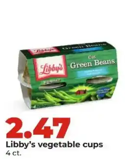 Hy-Vee Libby's vegetable cups offer