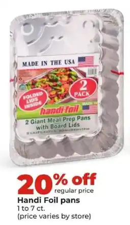 Hy-Vee Handi Foil pans offer