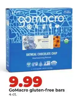 Hy-Vee gomacro gluten-free bars offer