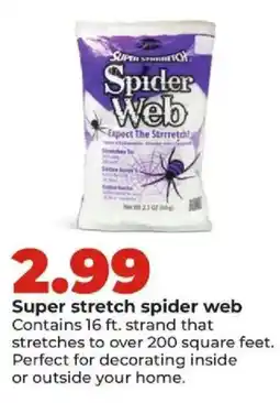 Hy-Vee Super stretch spider web offer