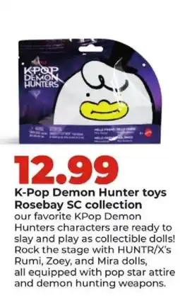 Hy-Vee K-Pop Demon Hunter toys Rosebay SC collection offer