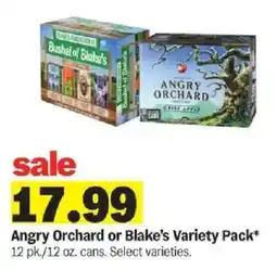 Meijer Angry Orchard or Blake's Variety Pack offer
