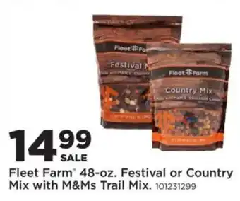 Fleet Farm Festival or Country Mix with M&Ms Trail Mix