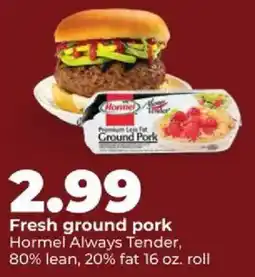 Hy-Vee Hormel fresh ground pork offer