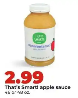 Hy-Vee That's Smart! apple sauce offer