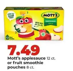 Hy-Vee Mott's applesauce offer