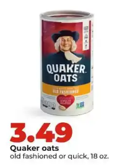Hy-Vee Quaker oats offer