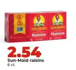 Hy-Vee Sun-Maid raisins offer