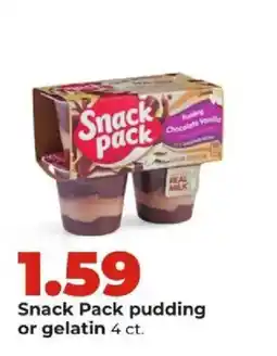 Hy-Vee Snack Pack pudding or gelatin offer