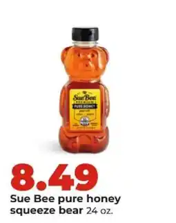 Hy-Vee Sue Bee pure honey squeeze bear offer