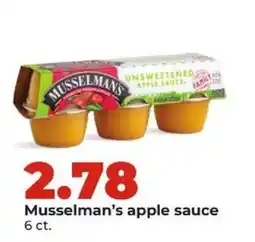 Hy-Vee Musselman's apple sauce offer