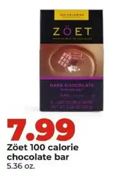 Hy-Vee Zoet 100 calorie chocolate bar offer