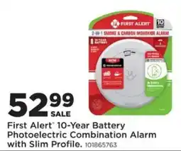 Mills Fleet Farm First Alert 10-Year Battery Photoelectric Combination Alarm with Slim Profile offer