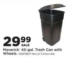Mills Fleet Farm Maverick 45-gal. Trash Can with Wheels offer