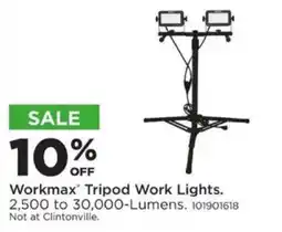 Mills Fleet Farm Workmax Tripod Work Lights offer