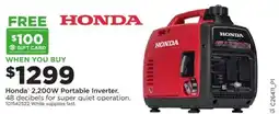 Mills Fleet Farm Honda 2,200W Portable Inverter offer