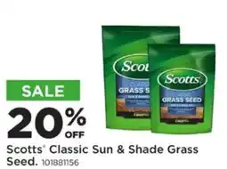 Mills Fleet Farm Scotts classic sun & shade grass seed offer