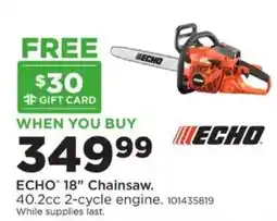 Mills Fleet Farm Echo 18" Chainsaw offer