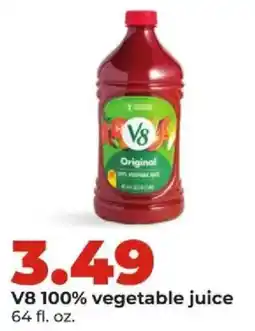 Hy-Vee V8 100% vegetable juice offer