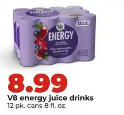 Hy-Vee V8 energy juice drinks offer