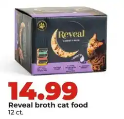 Hy-Vee Reveal broth cat food offer