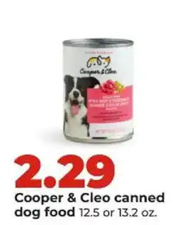 Hy-Vee Cooper & Cleo canned dog food offer