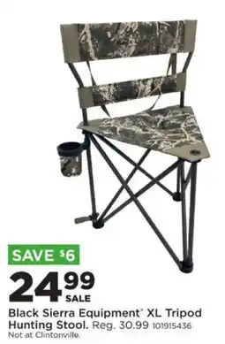 Mills Fleet Farm Black Sierra Equipment XL Tripod Hunting Stool offer