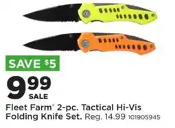 Mills Fleet Farm Fleet Farm 2-pc. Tactical Hi-Vis Folding Knife Set offer