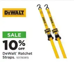 Mills Fleet Farm DeWalt Ratchet Straps offer