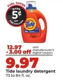 Hy-Vee Tide laundry detergent offer